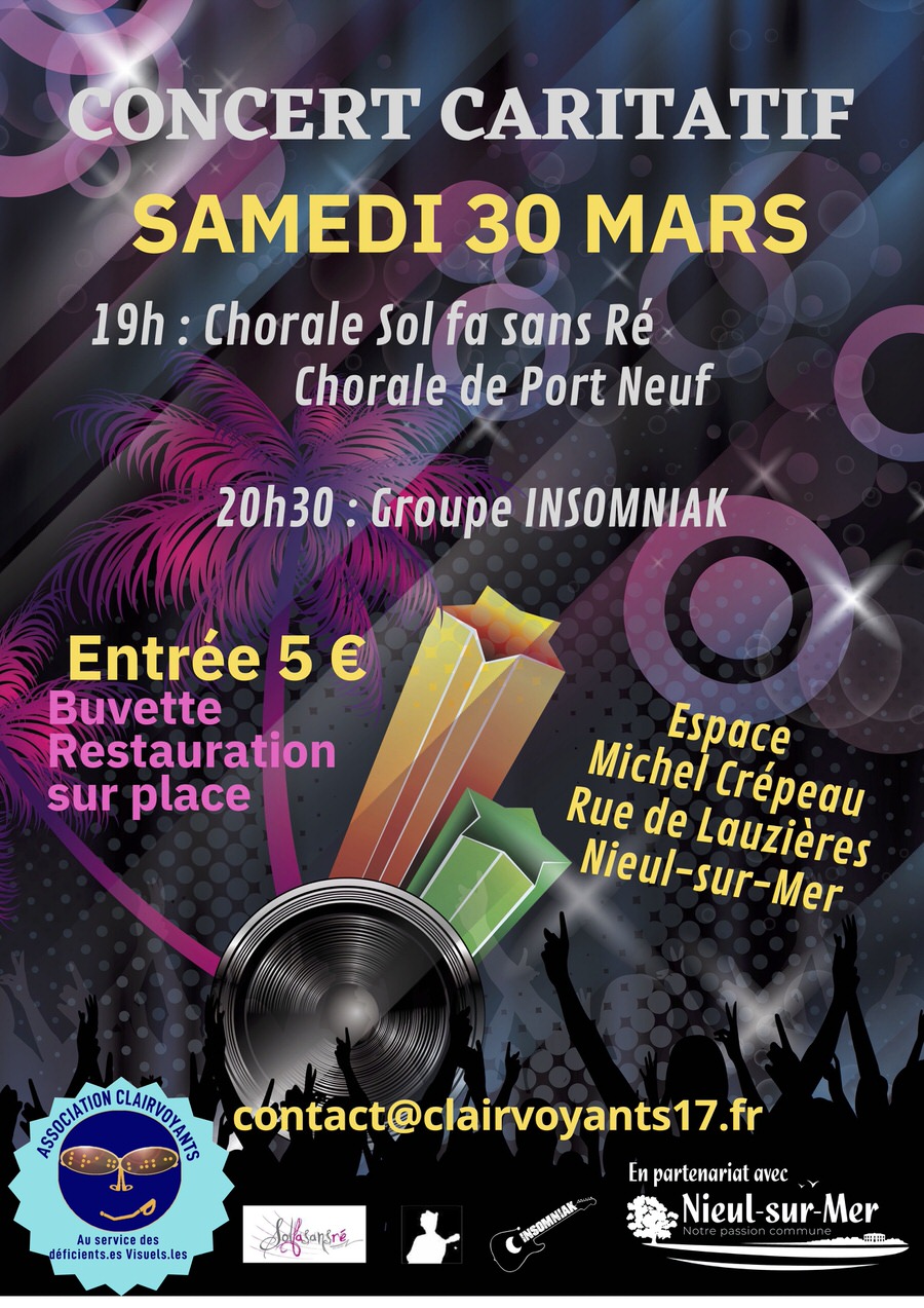 Concert caritatif groupe musique Insomniak