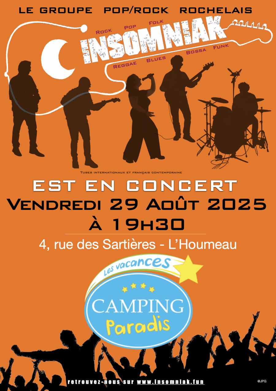 Concert Camping Paradis port de l'Houmeau