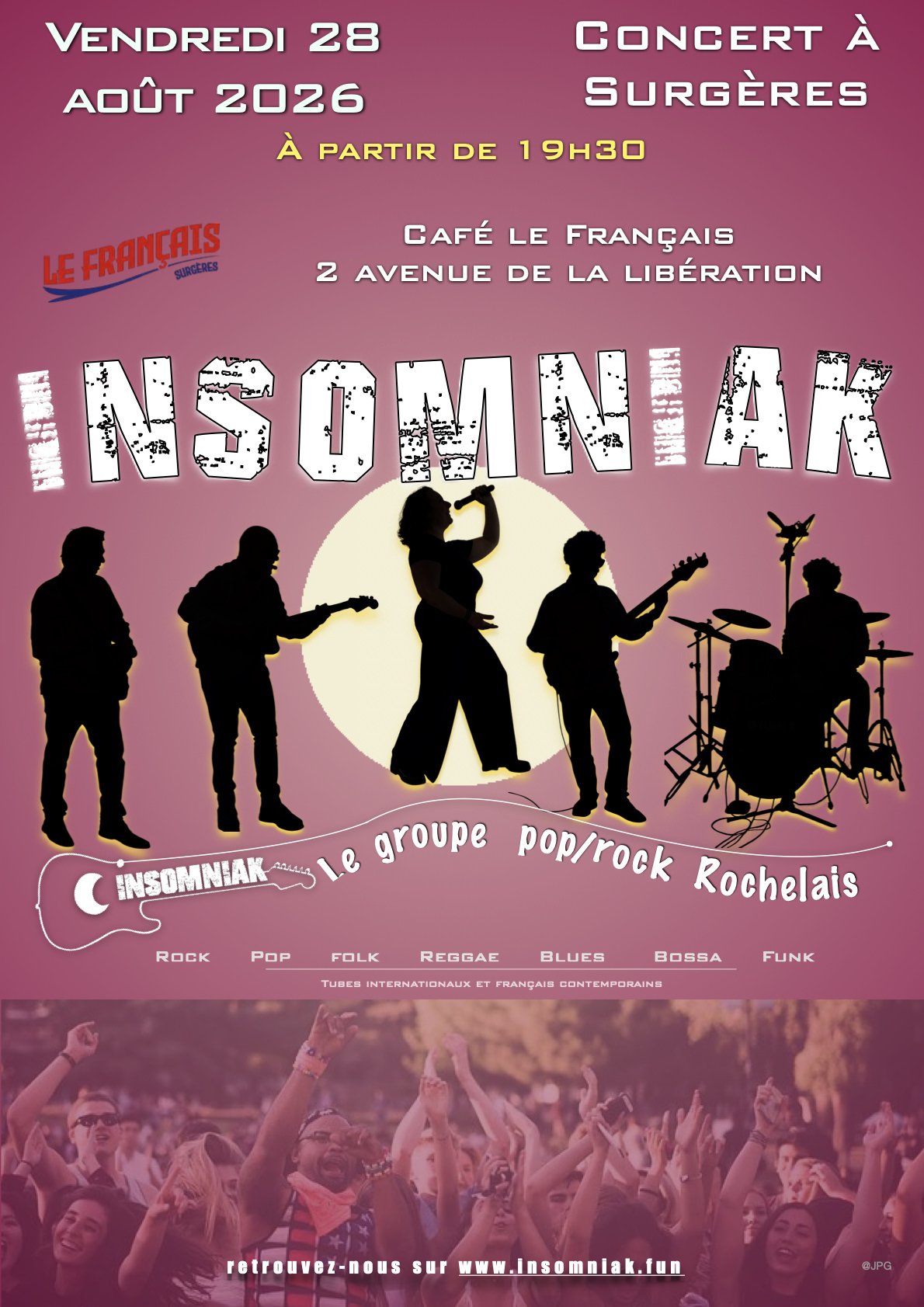 Concert Insomniak au Café le français - Surgères