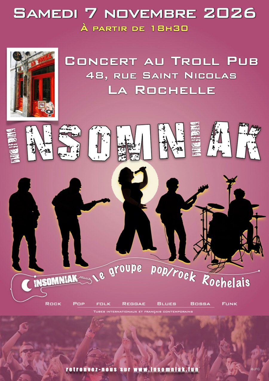 Concert Insomniak Le Troll Pub La Rochelle
